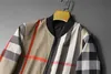 남성 재킷 디자이너 남성 재킷 코트 가을과 겨울 뉴 니트웨어 반구 칼라 칼라 격자 무늬 장착 스웨터 가디건 패션 크기 M-3XL