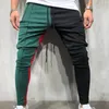 Pantaloni da uomo Moda Casual Solido Sciolto Patchwork Colore Pantaloni sportivi Pantaloni Jogger Pant Boy Glitter Band House Bedroom