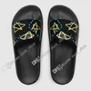 Luxury designer sandals flip flops Men Women Sandals Shoes Slide Summer Fashion Wide Flat Slippery Slipper Flip Flop flower Designers 879