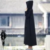 Abbigliamento etnico Eid Donne musulmane Cappotto lungo con cappuccio Cappotto Abito allentato cinese Ramadan Abaya Caftano Caftano Abiti eleganti Partito 2023