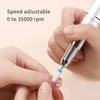 Nail Manicure Set 35000rpm nail drill professional nail milling lathe manual electric sander document drill gel motor polishing machine 231107