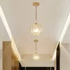 Plafondverlichting Moderne eenvoudige LED-kristallen lamp Gangpad Ingang Veranda Licht Luxe Creatieve Persoonlijkheid Balkon Gang