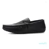 Dress Shoes Luxury Men Casual Italian Loafers Moccasins Slip On Men's Flats Breathable Hollow Out Male Driving