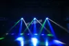 Moving Head Lights Mini LED 8x10W RGBW Moving Head Light LED Spider Beam Stage Lighting DMX 512 Spider Light Bra för DJ Nightclub Party Q231107