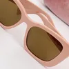 Sonnenbrille 2023 Rosa Mädchen Quadratisch für Damen- und Herrenmode UV400 Outdoor Strand Reisebrille