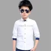 Hotsell Kids Shirts Teenage Boys Shirts School Formal Shirt for Boys Turn Down Collar Blouse For Boys Kids White Dress Shirt Teen 6 8 10 12