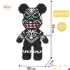 Blocos Blocos Criativos Meia Anatomia Urso Nano Building Cartoon Color com Der Modelo Mini Diamond Bricks Brinquedos para Crianças Drop Delive Dhsfk