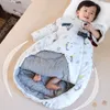 Slaapzakken Baby Slaapzak Bubbel Afdikbare mouw Baby Slaapzak Star Print Dikke Anti Kick Quilt Winter Warm Kinderpyjama's 230407