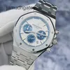 AP Swiss Luxury Wrist Watches Epic Royal Oak Series 26315st Neutral Watch Blue Eye Calender Timing 38mm Automatisk mekanisk klocka 19 år Komplett uppsättning DP81