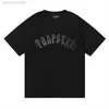 メンズTシャツトラプスター有刺鉄線アーチティーダークレタリング印刷された高品質のダブルヤーンコットン短袖Tシャツの男性と女性のためのTシャツ