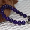 Strand Exquisite Purple Chalcedony Stone Jades Round Beads 8mm Original Design Jewelry Making 7.5inch B2033