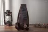 Bel çantaları erkekler yumuşak gerçek deri kahve moda üçgen göğüs askı çantası 8 "tablet tasarım bir omuz çapraz gövde erkek 8015