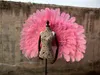 Party Decoration Pink Imitation Ostrich Feather Angel Wing for Wedding Birthday Decor Creative Maternity Photography Props