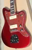 Custom Firm Direct Metal Red Electric Guitar with P90 Pickups,Rosewood Fingerboard,Red Tortoise Shell Pickguard