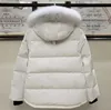 Зимние ножницы Goose Down Jacket для мужчин и женщин Короткий шерный воротник в стиле канадский хлеб LC47