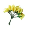 Dekorative Blumen 12 Stück Artificiales Para Manual Calla Lily Fake Bouquet Braut Braut Hochzeit