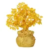 Decorative Objects Figurines Yellow Crystal Creative Lemon Lucky Tree Chinese Feng Shui Money Tree Wealth Tree Desktop Decoration Home Decoration Airdrop 230407