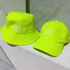 Summer Women Cap Candy Color Designer Bucket Hat Holiday Travel Sports Par Brevtryck 4 Färger Casquette