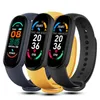 M6 Smart Bransoleta Tętno Pocisk krwi Bluetooth Step Muzyka pogoda Monitorowanie Sen Monitorowanie Bransoleta Sportowa Ssanie magnetyczne ładowanie DHL dostawa