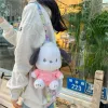 Wholesale cute puppy backpack plush toy kids gift claw machine prizes