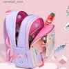 Backpacks Fengdong small girls primary school bag cute backpacks for children satchel kawaii book bag kids school backpack wholesale bags Q231108