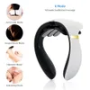 Back Massager 6 zone neck massager spine and back muscle relaxation machine pain relief device six head hammer type kneading Vertebra pulse 230406