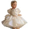 Designer souche robe de fille de fleur tutu à paillettes grand arc enfants adolescents enfant en bas âge Pageant robes anniversaire pageant fille robe de soirée pour mariage vêtements d'anniversaire de Noël