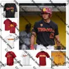 2022 NCAA Custom USC Trojans Baseball Jersey 25 Mcgwire 21 Mark Prior 37 Tom Seaver Randy Johnson 34 Barry Zito 5 Roy Smalley 8 Fred Lynn 51 Dave Kingman