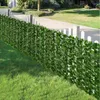 Decorative Flowers 50X200cm Artificial Ivy Hedge Green Leaf Fence Panels Faux Privacy Screen For Home Outdoor Garden Balcony Decoration