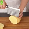 Nowy nowy nóż ziemniaki ze stali nierdzewnej frytka frytki Nóż Slicer Porozmarowany krojony nóż kwiatowy Warzywne akcesoria kuchenne