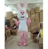 Performance Pink Rabbit Mascot Costumes Carnival Hallowen Gifts Vuxna storlek Fancy Games Outfit Holiday Outdoor Advertising Outfit Suit