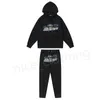 Mens Trapstar Hoody and Pants Tracksuit Luxury Brand Sport Suit Lång ärm Huva Womens Fashion Gym Tops Klädkläder