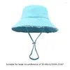 Bérets Chapeau de seau anti-UV pour adultes avec badge en alliage Casquette de pêcheur de sports de plein air pour femmes adolescentes Casual Summer Sunscreen Dropship