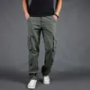 Men's Pants Men's Cargo Pants Loose Military Tactical Pants Multi Pocket Trousers Pantalon Homme Large Size 42 Men's Military Top 230407