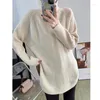 Kvinnors tröjor Turtleneck Knit Y2K virkning Kintad tröja Kvinnor Topp E-GIRL PUCKOVER Korean Spring Autumn Winter Jumper Sueter