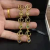 Colar de joias de designer de moda nova carta antiga macarrão frito torção conjunto colar pulseira brinco pares