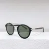 Sunglasses Luxury Vintage Fashion BLACKSUIT Retro Round Ultralight Pure Titanium-Acetate Frame TAC Lens Women Man High Quality