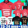 23 24 Stade Rennais 축구 유니폼 rennes 2023 2024 팬 Palyer Sulemana Bourigeaud Terrier Doku Laborde Santamaria 남자 키트 Maillot de Foot Football Shirts