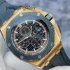 Ap Швейцарские роскошные наручные часы Epic Royal AP Oak Offshore Series 26401ro Дата Функция времени Розовое золото 18 карат/керамика Материал Автоматическое оборудование EYGM