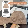 Classic designer cashmere loewf knitted hat for ladies Beanie cap Winter men's woollen woven thermal hat for birthday gift