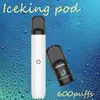 Elfworld Iceking 600 Puffs 10 Flavours 380 mAh 0%2%5%2 ml E-Liquid Portable Design Smouth Surface Zbudowany do ostatniego garnituru dla początkujących brytyjski