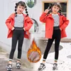 Hosen Kind Winter Plus Samt Dicke Streifen Polar Fleece Futter Baumwolle Kinder Leggings Warm Halten Extra Baby Mädchen Hosen