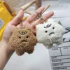 Bear Plush Keychain Outdoor Gadgets Cloud Style Leuke cartoon Keychain Couple gefrustreerde studententas hanger auto sleutelringhouder meisje decoratie accessoires cadeau