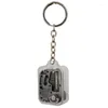 Porte-clés créatif Mini musique carré porte-clés pendentif personnalisé haute qualité boîte porte-clés pour sac voiture accessoires cadeaux