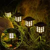 Gräsmattor LED Solar Pathway Lights Lawn Lamp Outdoor Solar Lamp Decoration for Garden/Yard/Landscape/Patio/Driveway/Walkway Lighting P230406