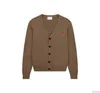 Fashionable Paris Designer Men's Sweater Amis De Coeur Macaron Love Jacquard Cardigan for Men and Women Tops Szur