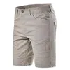 Men's Shorts Męskie szorty Summer bawełniane bawełniane środkowa talia luksusowy swobodny biznesmen social mężczyźni wydrukowane plaża stretch chino short W0412