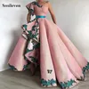 Abiti da festa Smileven Arabo Dubai Prom Una linea 3D Fiori Abiti formali Una spalla Occasioni speciali