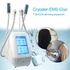 새로운 Cryoskin cryotherapy 열 충격 cryo 슬리밍 EMS 지방 연소 시원한 동결 조각 기계