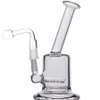 15cm tall Mini Bongs Recycler Oil RigsHookahs Water Bong Clear Thick Glass Water Pipes 10mm Bowl Piece